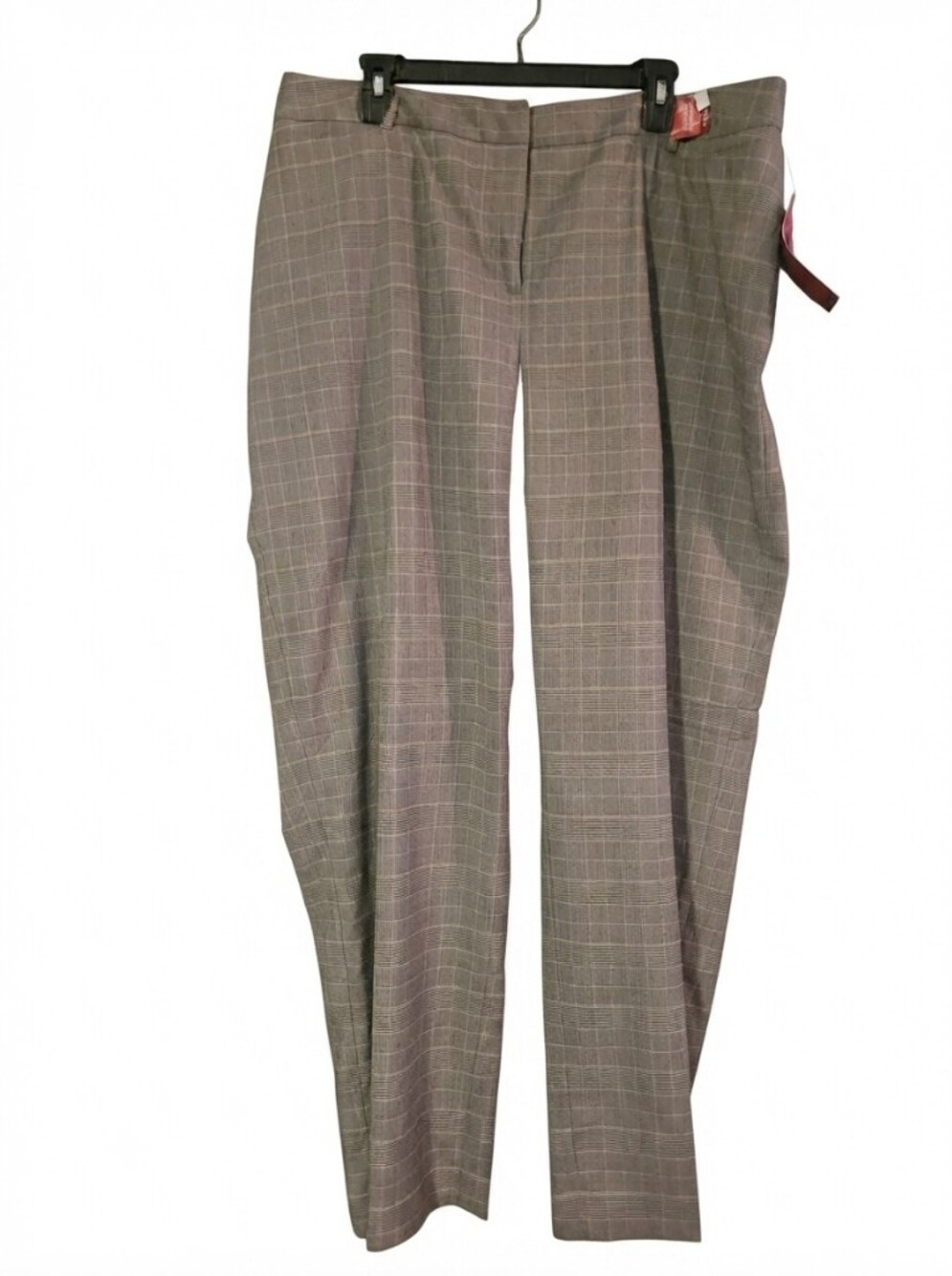 212 Collection Gray Windowpane Dress Trousers